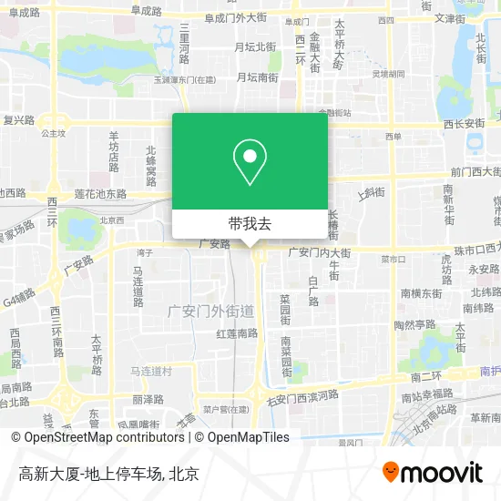 高新大厦-地上停车场地图