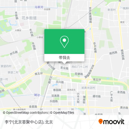 李宁(北京荟聚中心店)地图