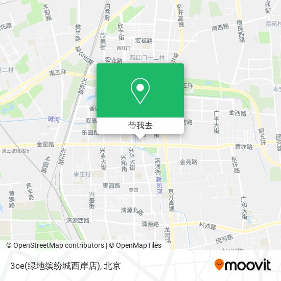 3ce(绿地缤纷城西岸店)地图