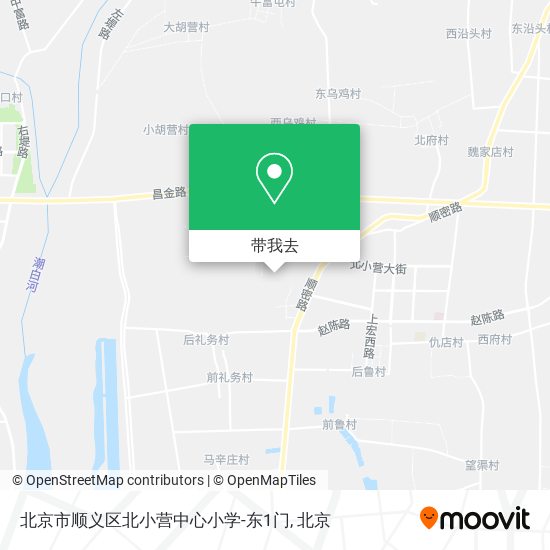 北京市顺义区北小营中心小学-东1门地图