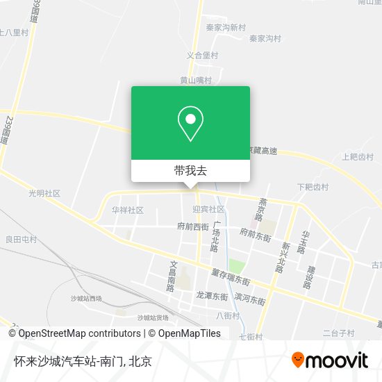 怀来沙城汽车站-南门地图