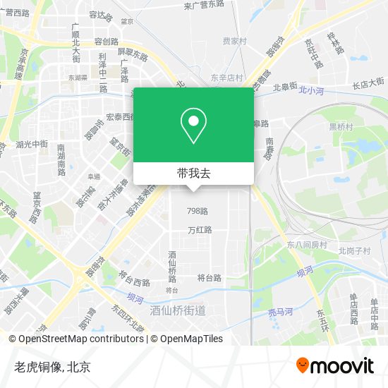 老虎铜像地图