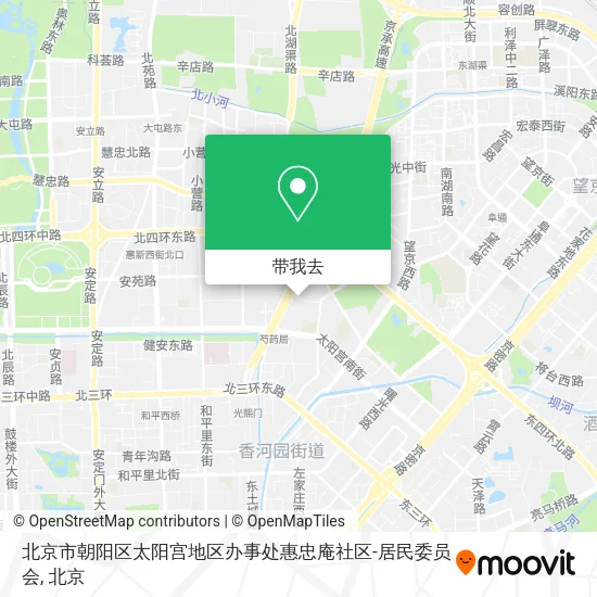 北京市朝阳区太阳宫地区办事处惠忠庵社区-居民委员会地图