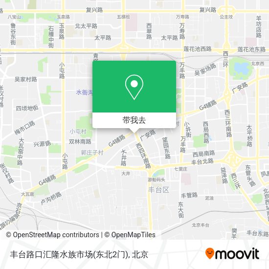 丰台路口汇隆水族市场(东北2门)地图