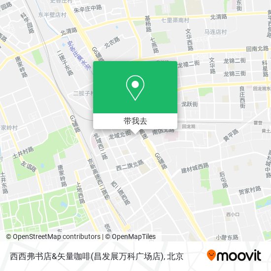 西西弗书店&矢量咖啡(昌发展万科广场店)地图