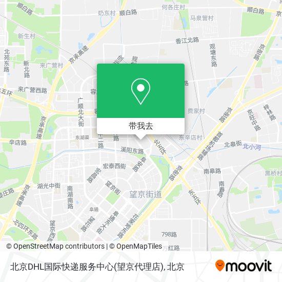 北京DHL国际快递服务中心(望京代理店)地图