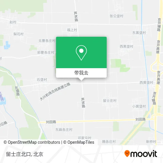 留士庄北口地图