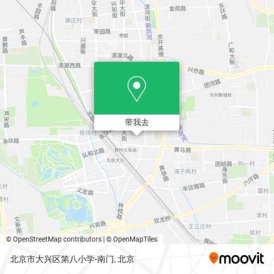 北京市大兴区第八小学-南门地图