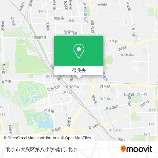 北京市大兴区第八小学-南门地图