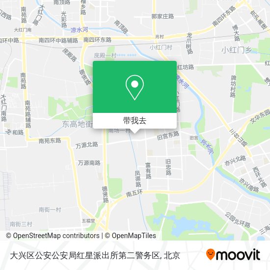 大兴区公安公安局红星派出所第二警务区地图