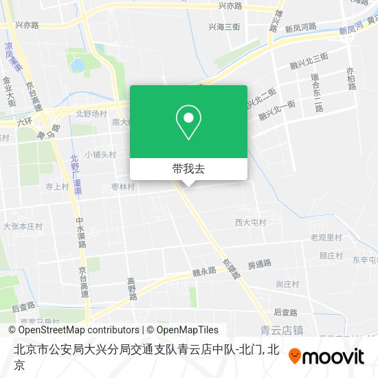 北京市公安局大兴分局交通支队青云店中队-北门地图