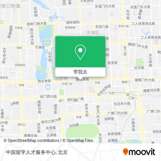 中国留学人才服务中心地图