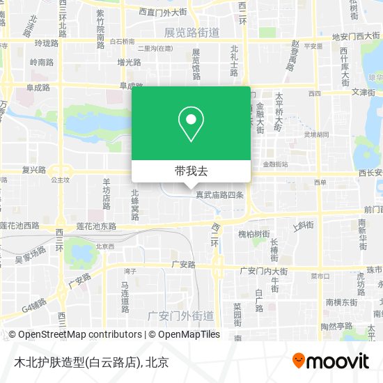 木北护肤造型(白云路店)地图