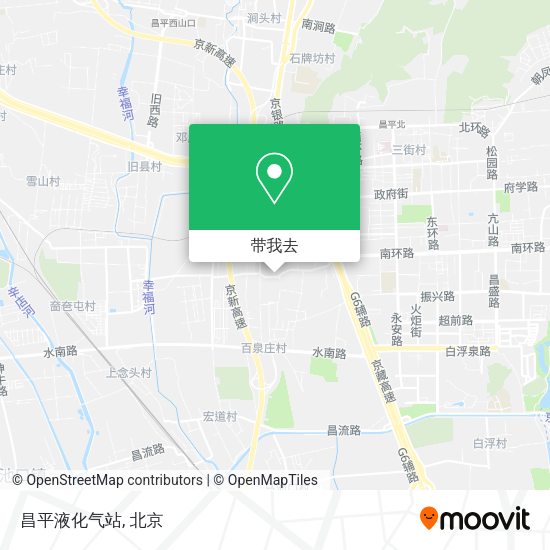 昌平液化气站地图