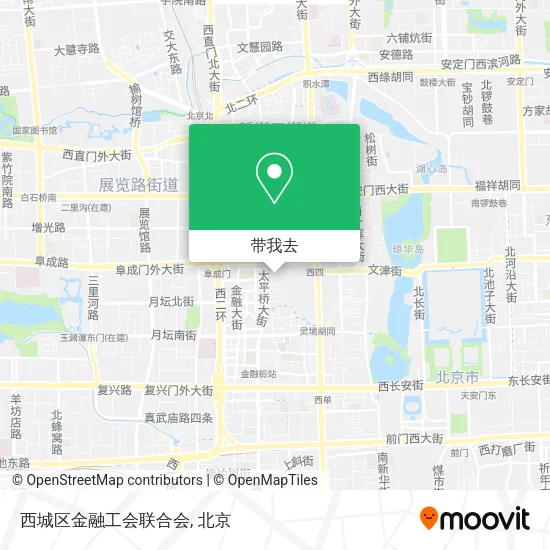 西城区金融工会联合会地图