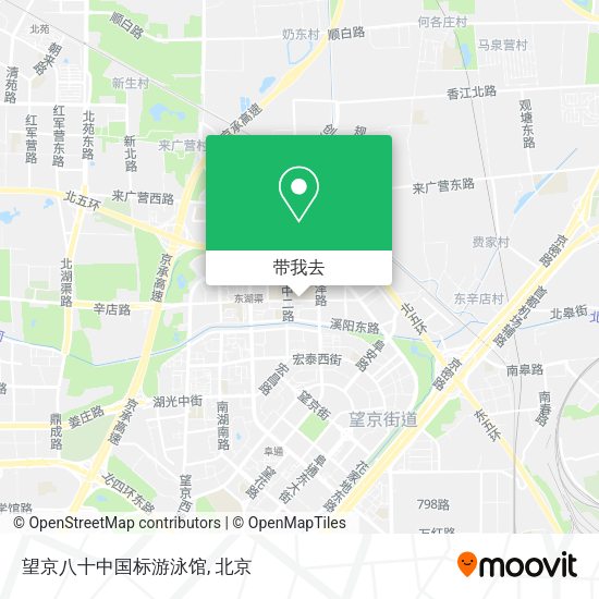 望京八十中国标游泳馆地图