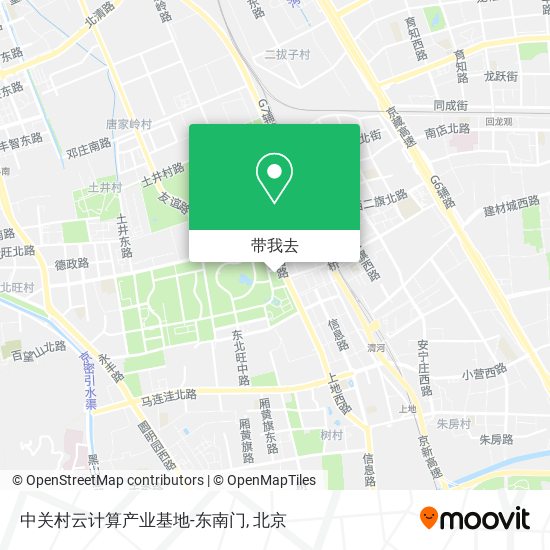 中关村云计算产业基地-东南门地图