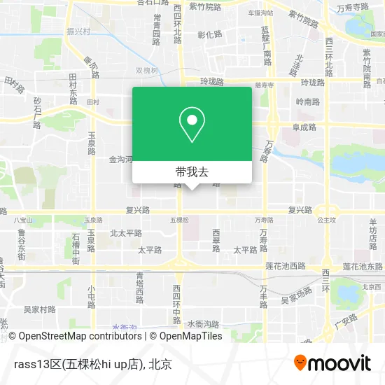 rass13区(五棵松hi up店)地图
