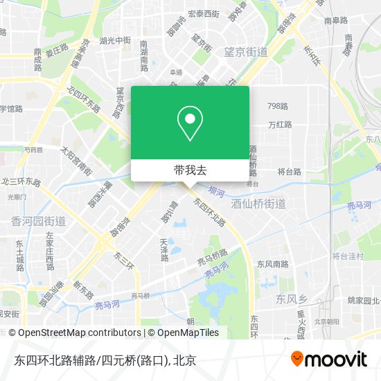 东四环北路辅路/四元桥(路口)地图