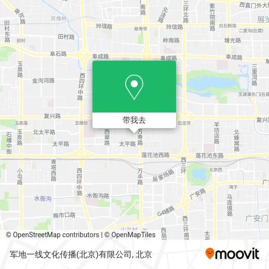 军地一线文化传播(北京)有限公司地图