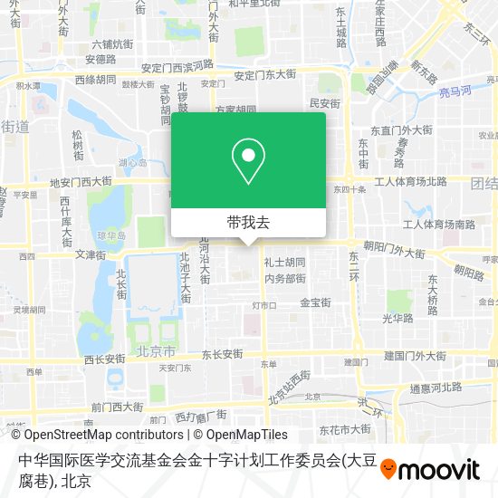 中华国际医学交流基金会金十字计划工作委员会(大豆腐巷)地图