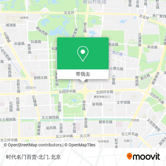 时代名门百货-北门地图