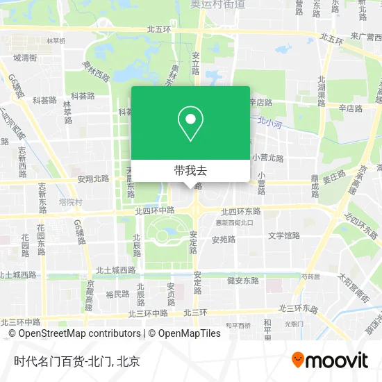 时代名门百货-北门地图