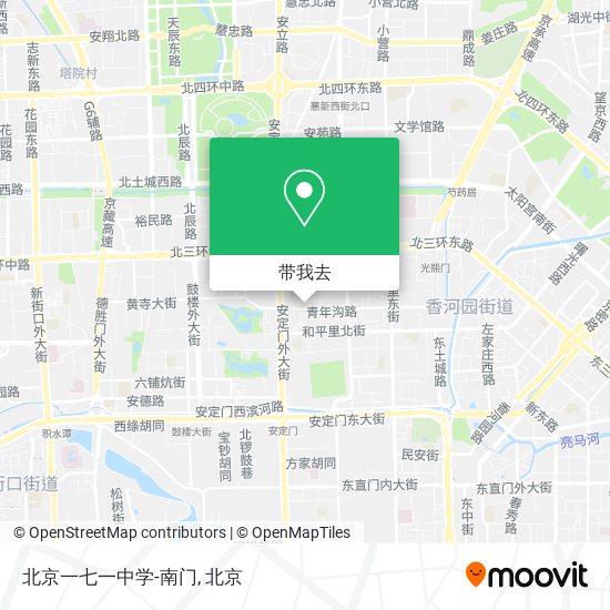 北京一七一中学-南门地图