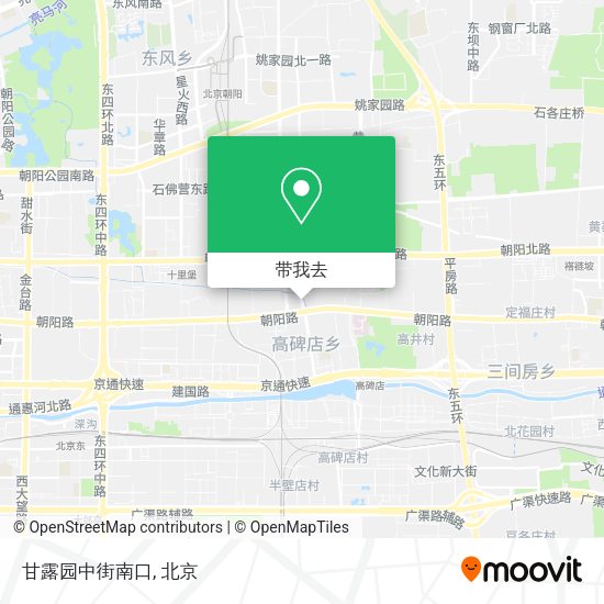 甘露园中街南口地图
