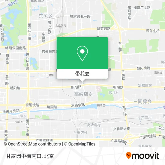 甘露园中街南口地图