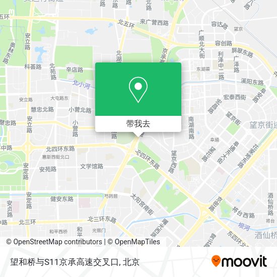 望和桥与S11京承高速交叉口地图