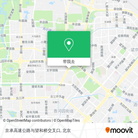 京承高速公路与望和桥交叉口地图