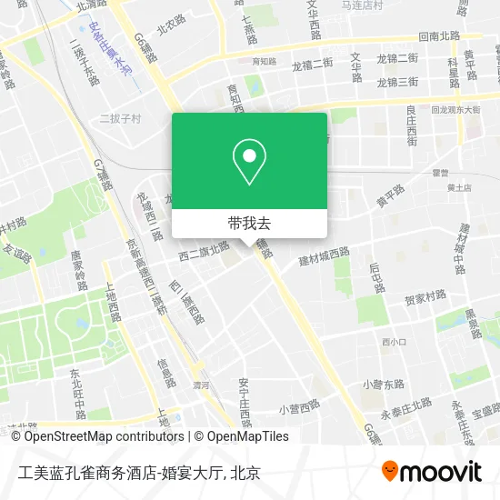 工美蓝孔雀商务酒店-婚宴大厅地图