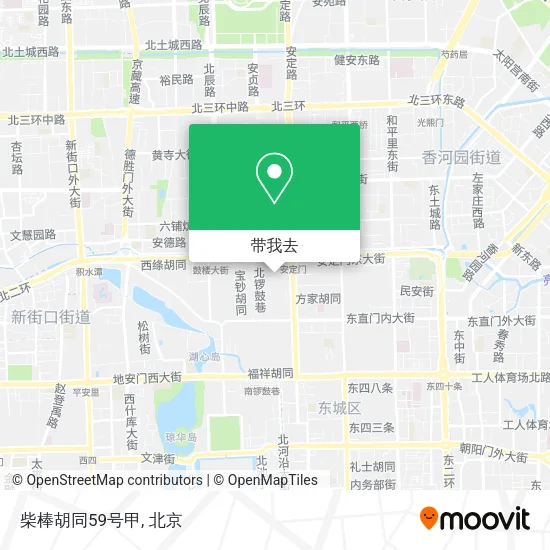 柴棒胡同59号甲地图