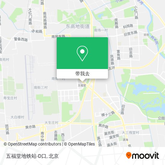 五福堂地铁站-D口地图