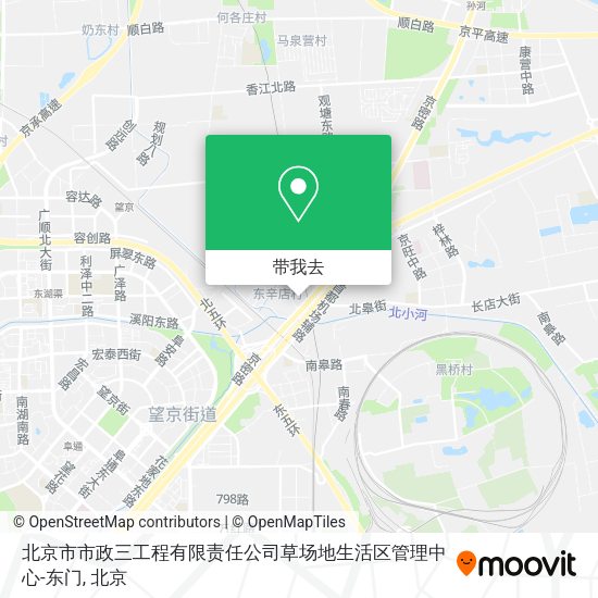 北京市市政三工程有限责任公司草场地生活区管理中心-东门地图