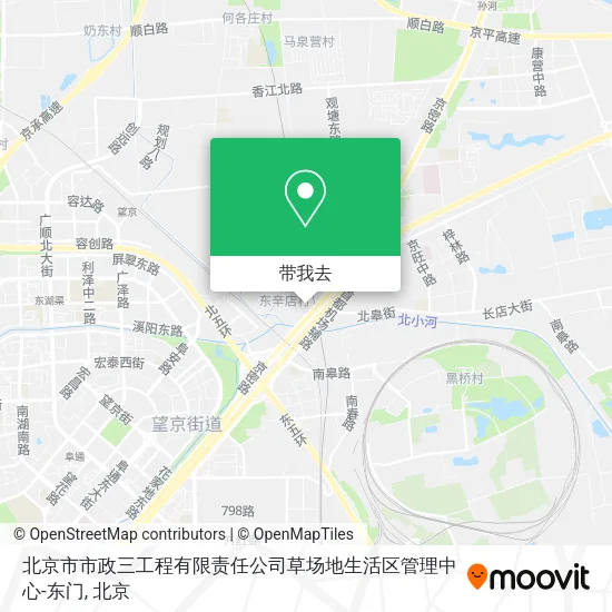 北京市市政三工程有限责任公司草场地生活区管理中心-东门地图