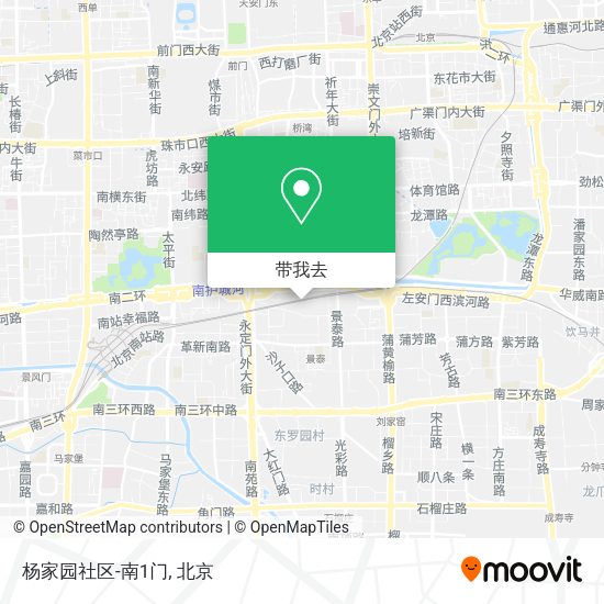杨家园社区-南1门地图