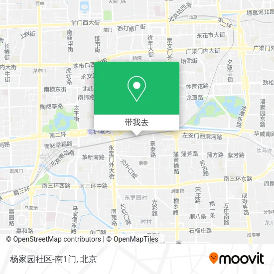杨家园社区-南1门地图