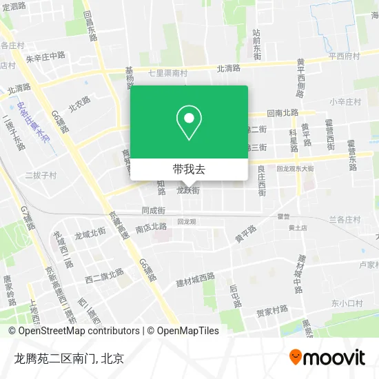 龙腾苑二区南门地图