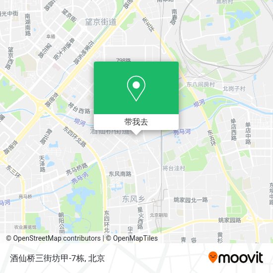 酒仙桥三街坊甲-7栋地图