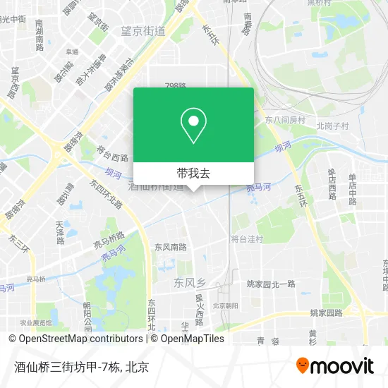 酒仙桥三街坊甲-7栋地图