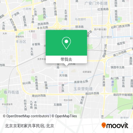北京京彩E家共享民宿地图
