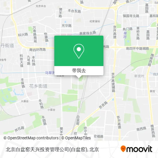 北京白盆窑天兴投资管理公司地图