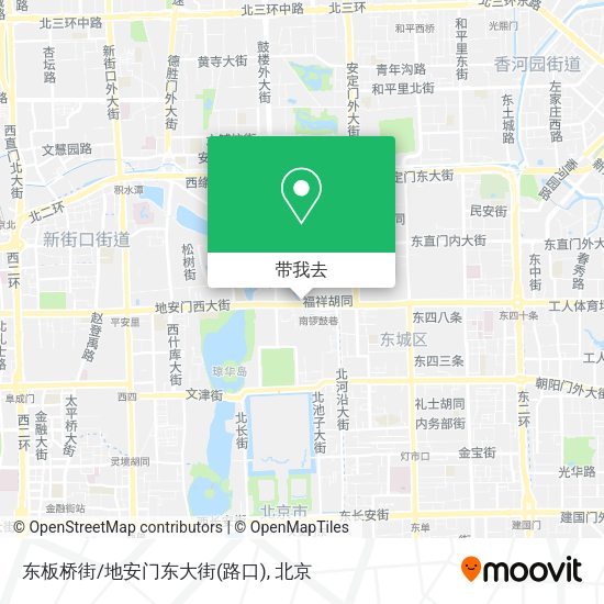 东板桥街/地安门东大街(路口)地图
