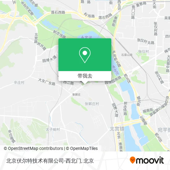 北京伏尔特技术有限公司-西北门地图