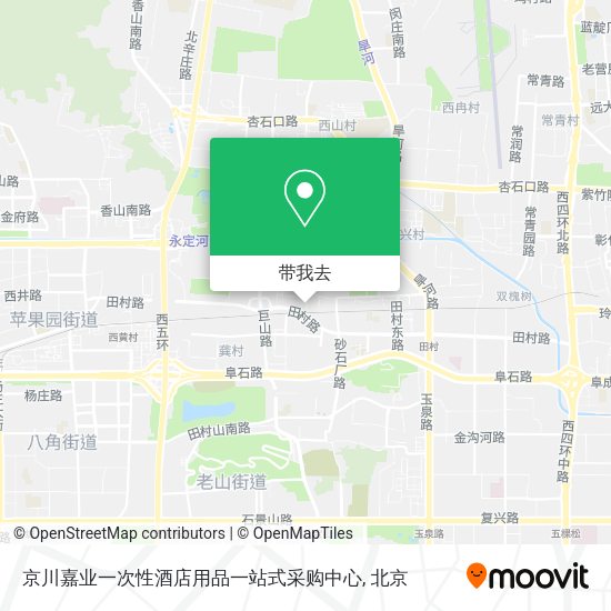 京川嘉业一次性酒店用品一站式采购中心地图