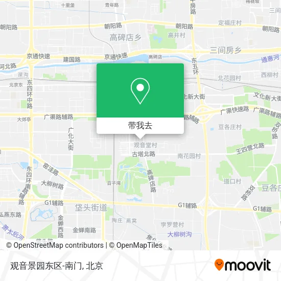 观音景园东区-南门地图