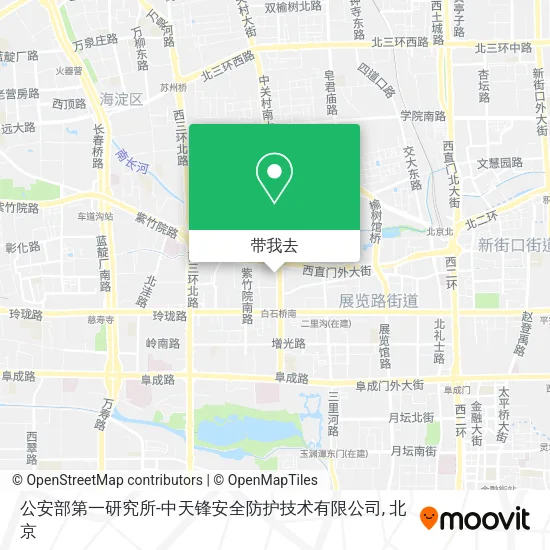 公安部第一研究所-中天锋安全防护技术有限公司地图