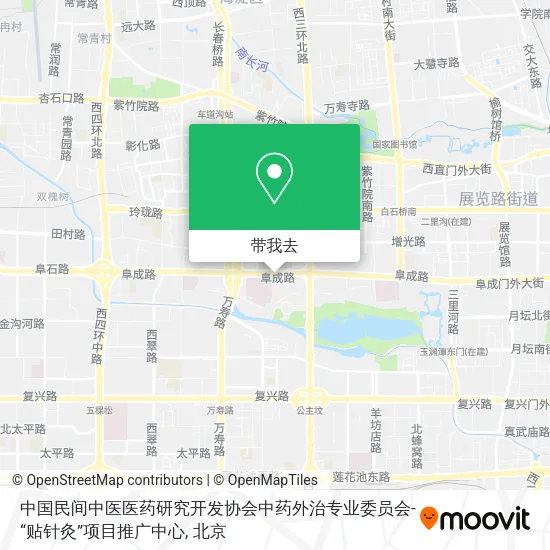 中国民间中医医药研究开发协会中药外治专业委员会-“贴针灸”项目推广中心地图